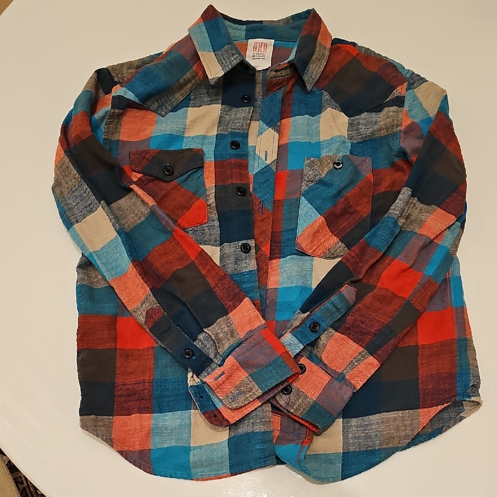 Topo Designs Multicolor Plaid Button Down Shirt